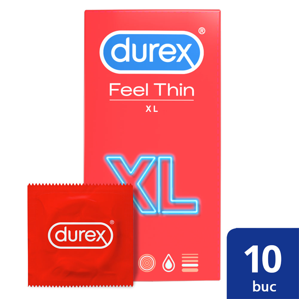 Prezervative Durex Feel Thin XL 10 buc.